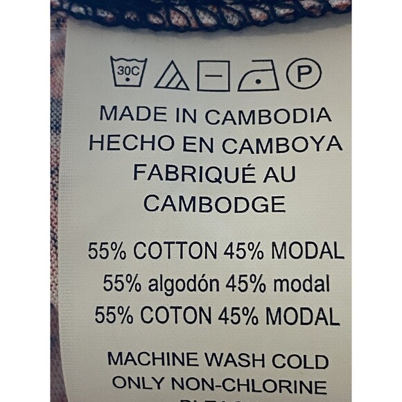 F. Michael Kors Top Size M Paisley Multicolor Pink Top Ruffle Sleeve NWT $64 - Picture 9 of 11